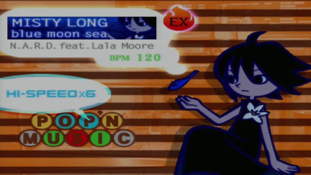 [POP'N MUSIC CS9] ミスティLONG - blue moon sea (EX)