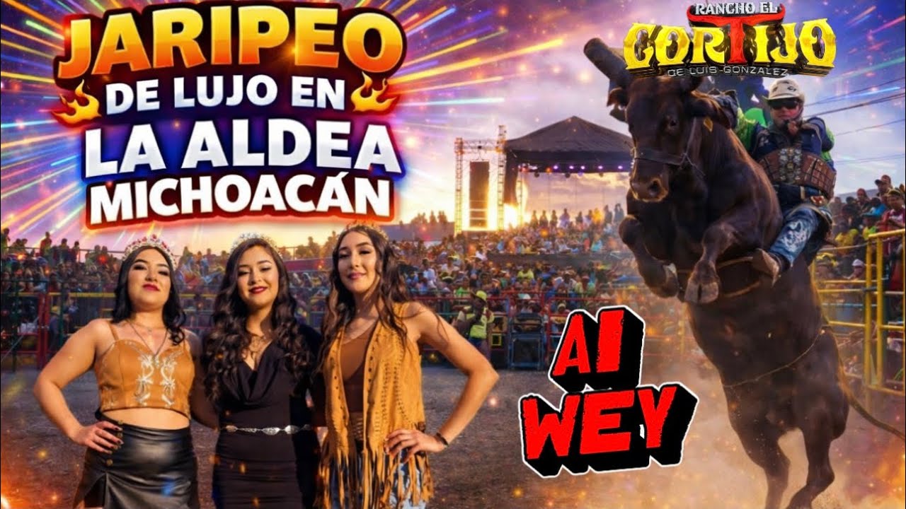 Jaripeo de LUJO en La Aldea, Michoacán | Toros de Rancho el CORTIJO y Reinas del Jaripeo, ADRENALINA