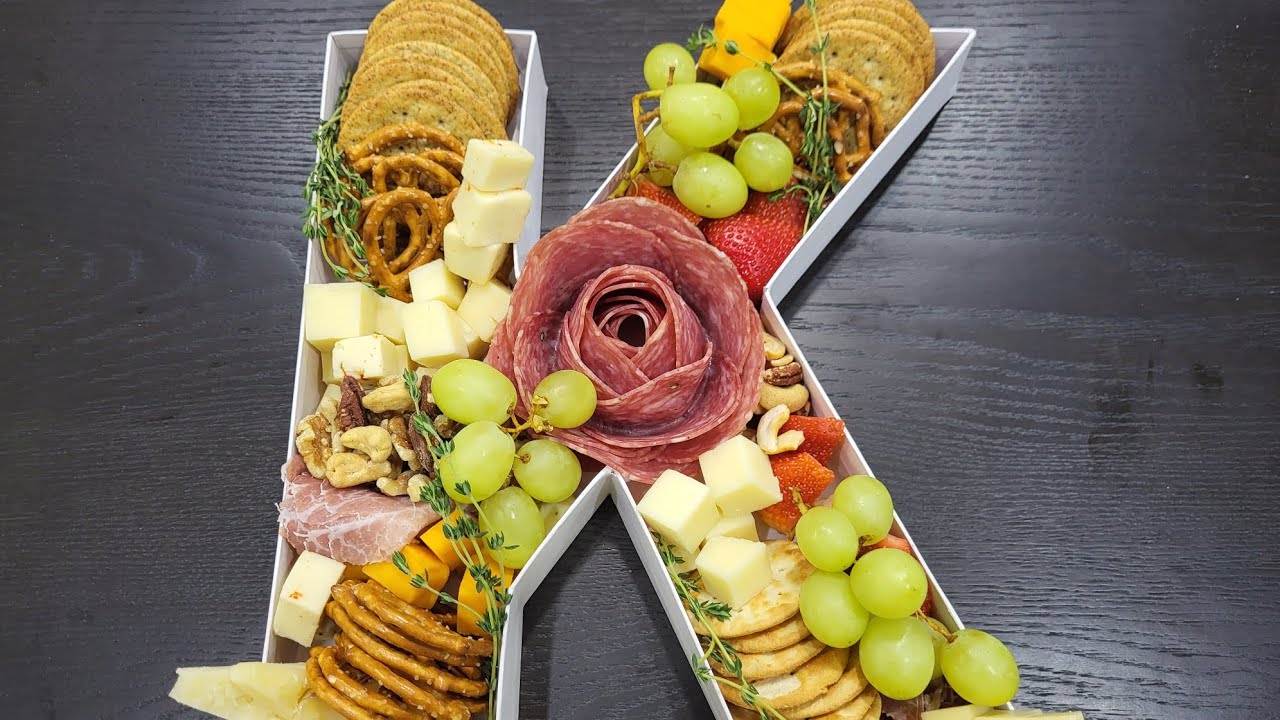 Elevate your event with this perfect charcuterie fillable letter tray!