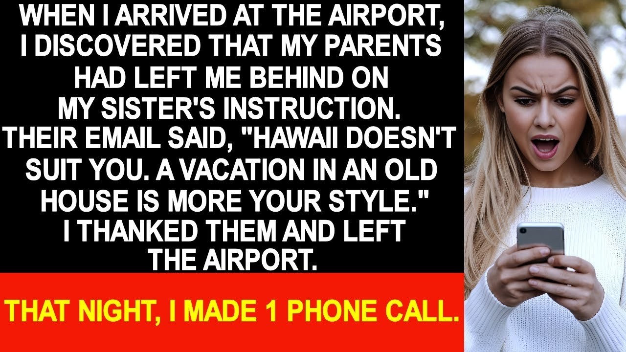 Parents abandoned me during my birthday trip. However, when they arrived at the hotel...