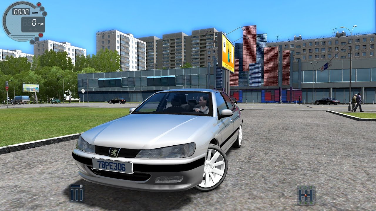 City Car Driving 1.5.0 Peugeot 406 [Logitech G27]