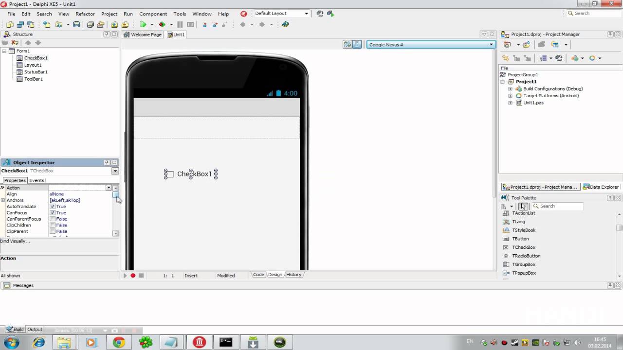 Delphi XE5: Выравнивание компонентов относительно размеров формы