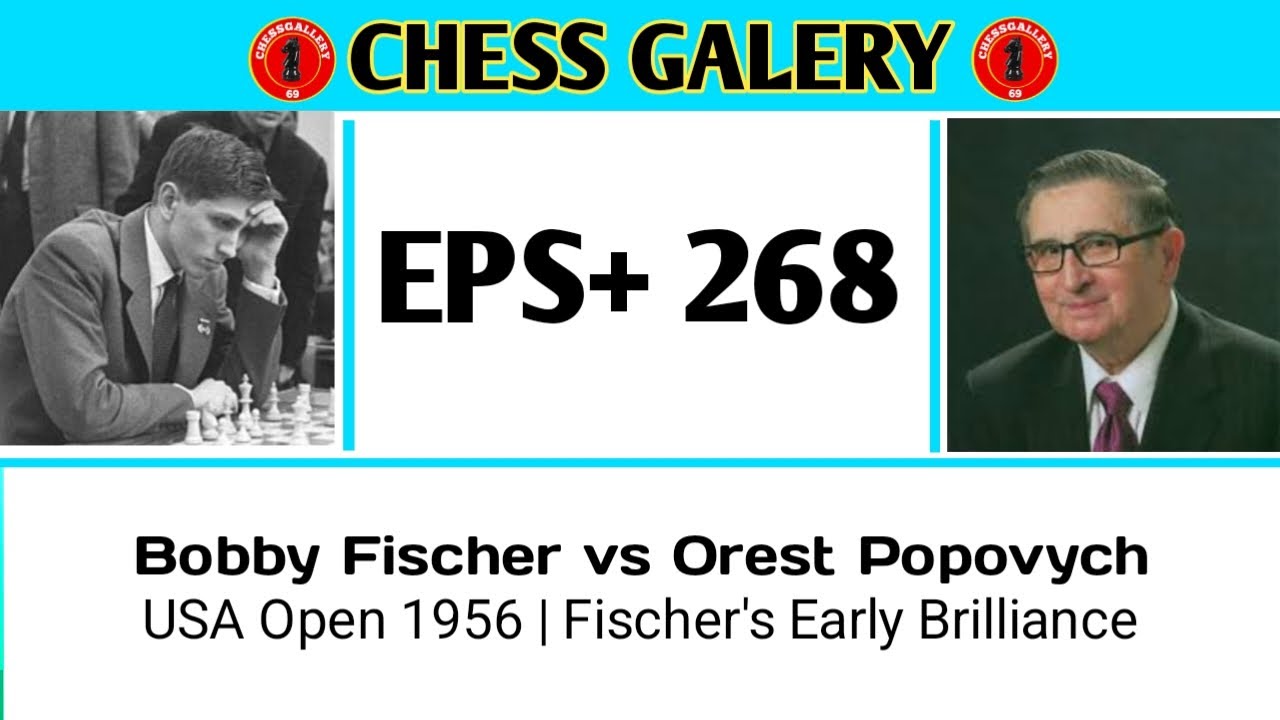 Bobby Fischer vs Orest Popovych &bull; USA Open 1956 | Fischer's Early Brilliance