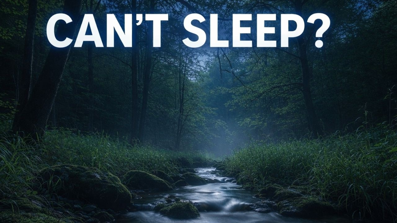 Can’t Sleep? Let This Gentle Night River Calm Your Mind 🌙 | 1 Hour Relaxing Water Sounds
