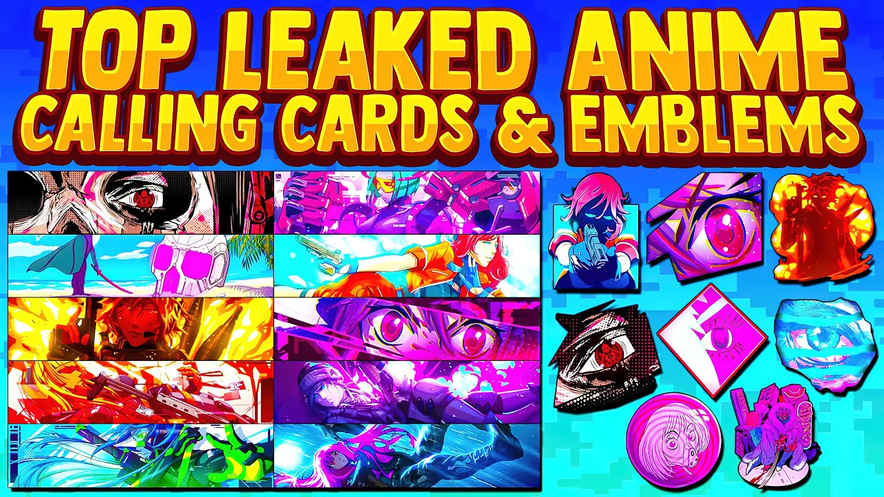 BEST LEAKED ANIME CALLING CARDS & EMBLEMS in Modern Warfare 2