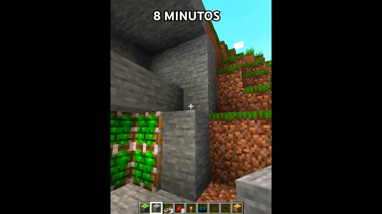 COMO FAZER UMA PORTA SECRETA NO MINECRAFT 