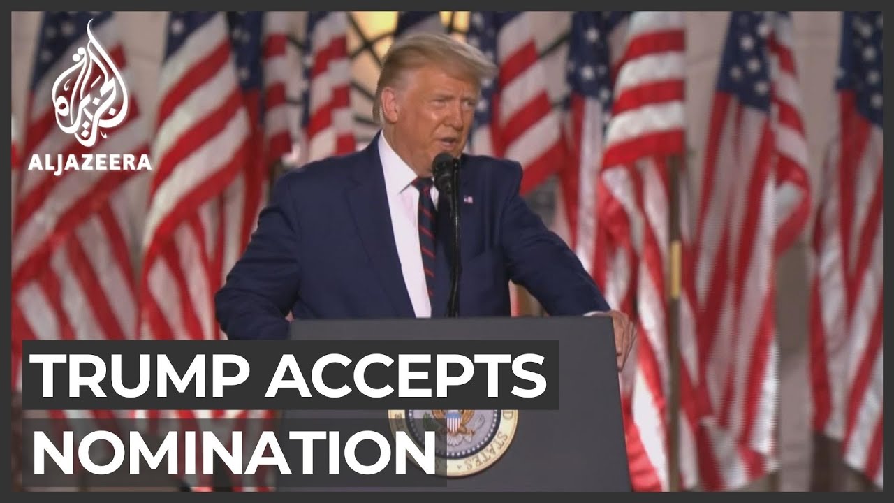 Trump accepts nomination, attacks Biden, as RNC ends: Live news