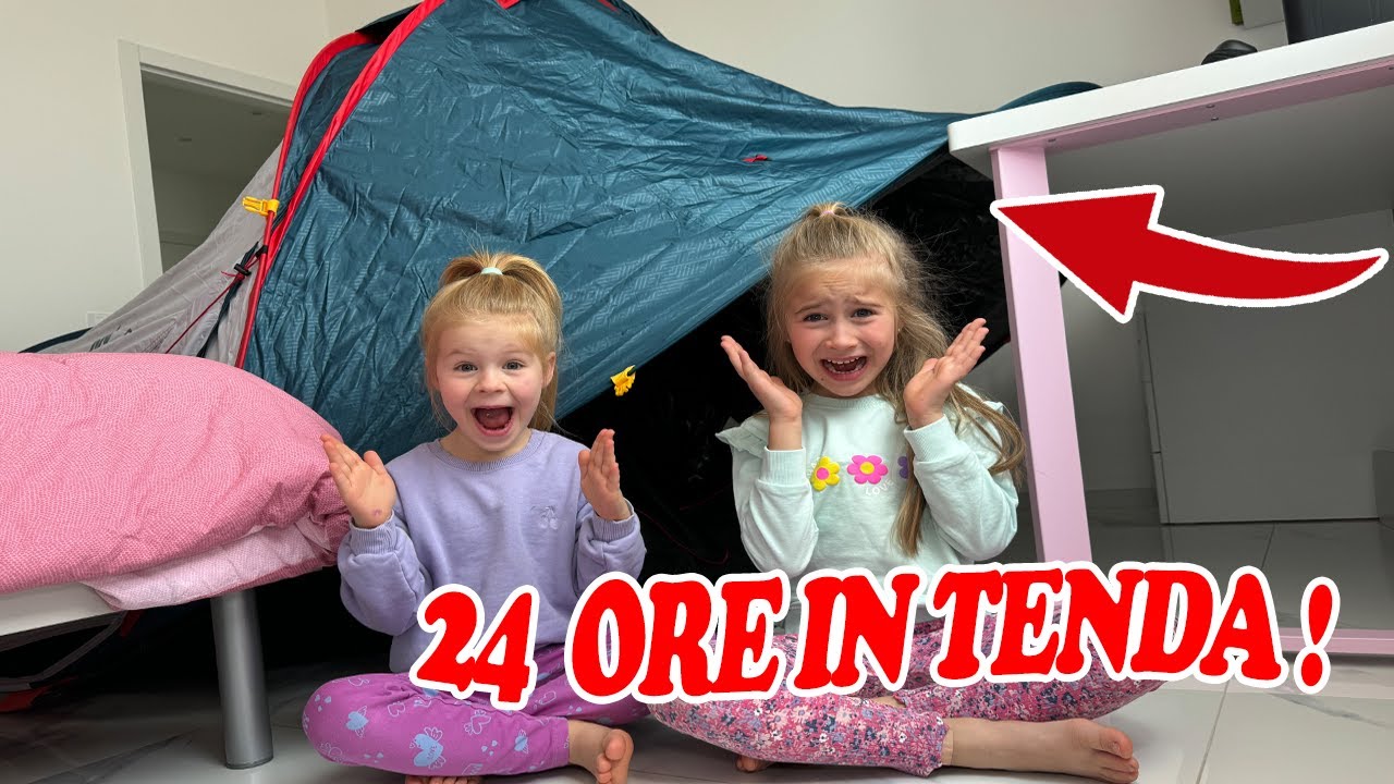 SOPRAVVIVIAMO NELLA TENDA NEL TUO COLORE PER 24 ORE CHALLENGE!⛺️