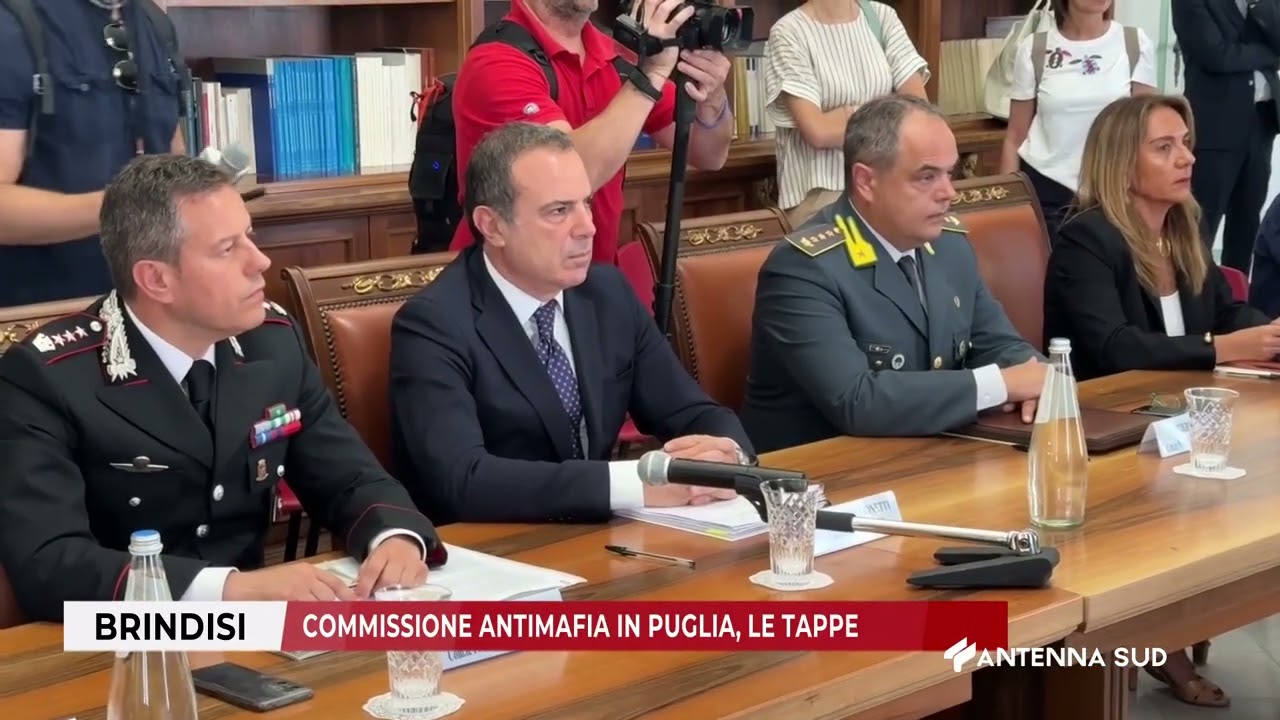 04 MARZO 2026   BRINDISI   COMMISSIONE ANTIMAFIA IN PUGLIA, LE TAPPE