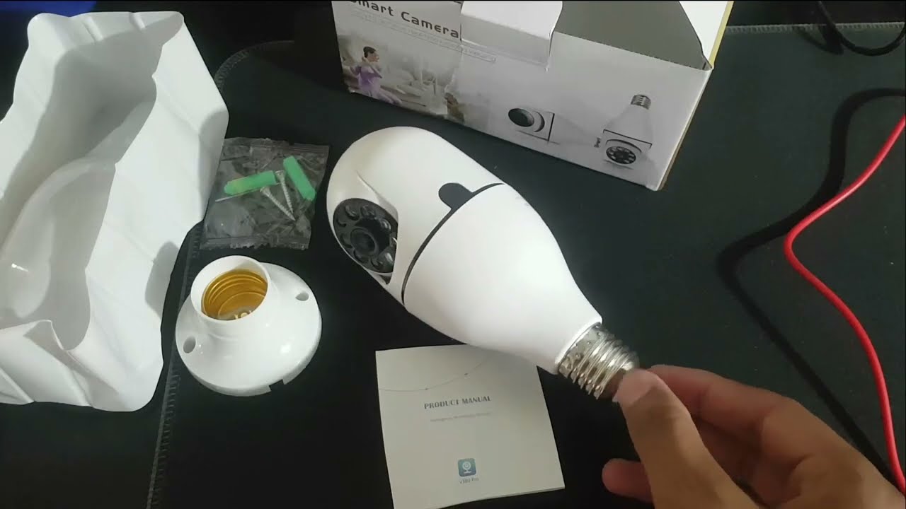 V380 Pro E27 Bulb Wifi Camera Complete app Configuration & Camera Result detail Review in Urdu/hindi