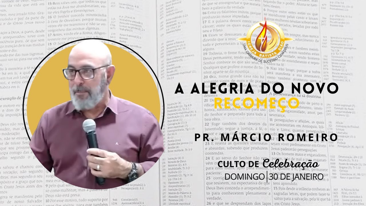 A ALEGRIA DO NOVO RECOME&Ccedil;O