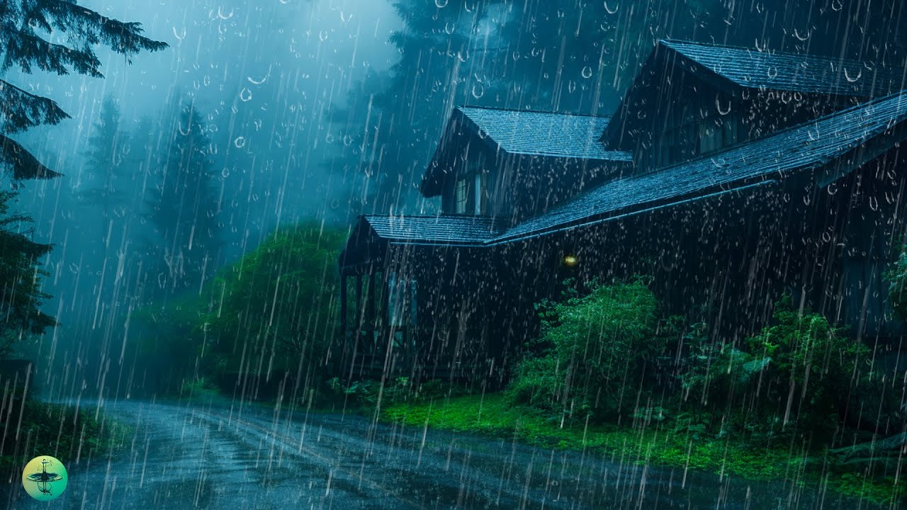 Barulho de Chuva no Telhado com Muito Trov&otilde;es para Dormir Profundamente - Ru&iacute;do Branco Natural