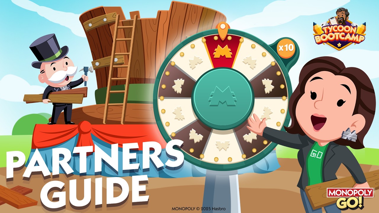 SPIN to WIN in PARTNERS EVENTS | BEGINNER'S GUIDE for NEW MONOPOLY GO! Players [TYCOON BOOTCAMP]