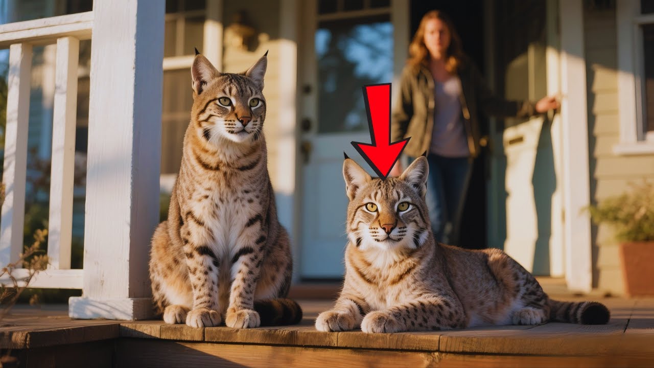 Two Bobcats Wait at Her Porch for Days—When She Returns, She Uncover the Truth No One Expected