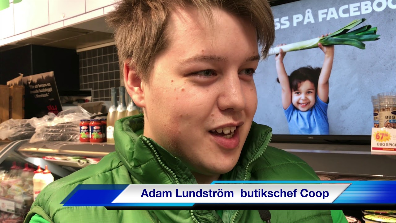 Ung och företagsam i Malå - möt Adam Lundström, butikschef COOP MALÅ