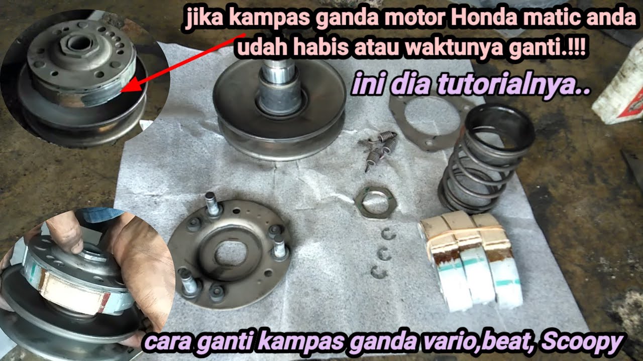 TUTORIAL CARA GANTI KAMPAS GANDA VARIO