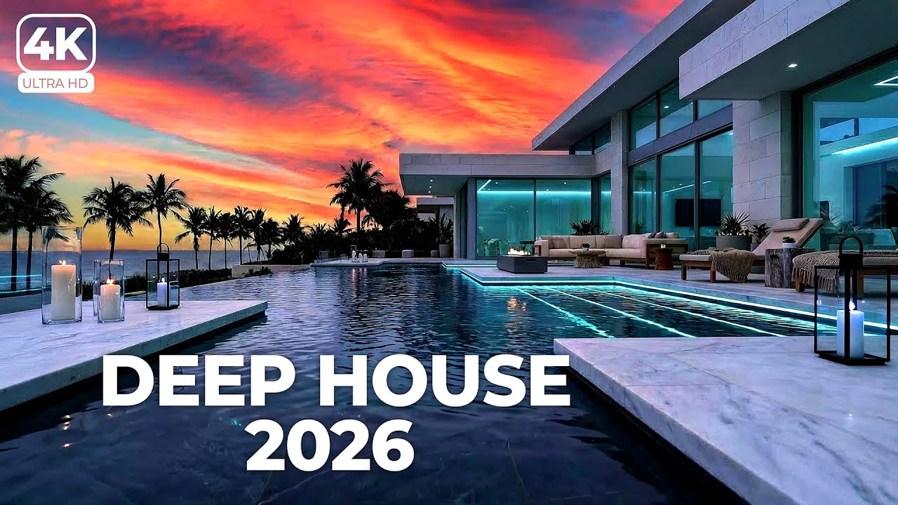 Tropical Deep House 4K Stunning Infinity Pool Villa