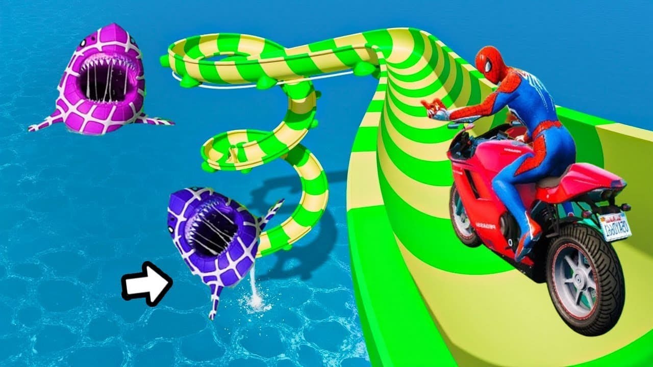 SPIDER-MAN Takes on WORLD'S HARDEST Obstacle Course in GTA 5 🌀🛑Superhero Challenge