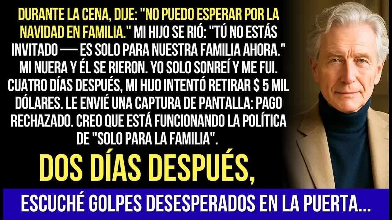 Durante La Cena Dije： ＂No Puedo Esperar Por La Navidad＂. Mi Hijo Se Ri&oacute;： ＂T&uacute; No Est&aacute;s Invitado...＂