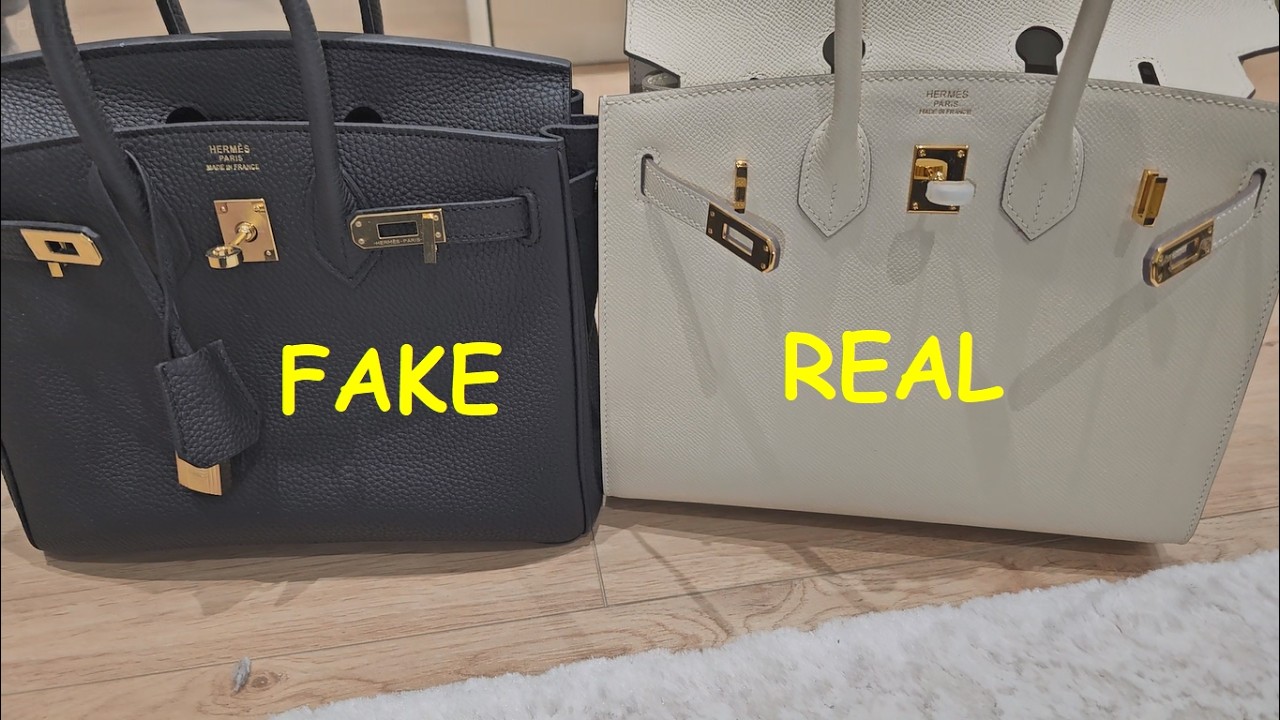 Hermes Birkin real vs fake review. How to spot fake Hermes Birkin handbag