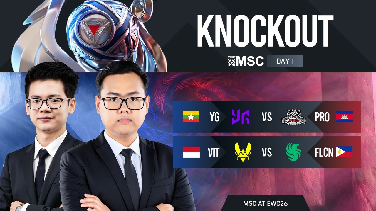 [Official Restream] MLBB MSC at EWC 2026 | KnockOut Day 1 | 🇲🇲LIVE🔴