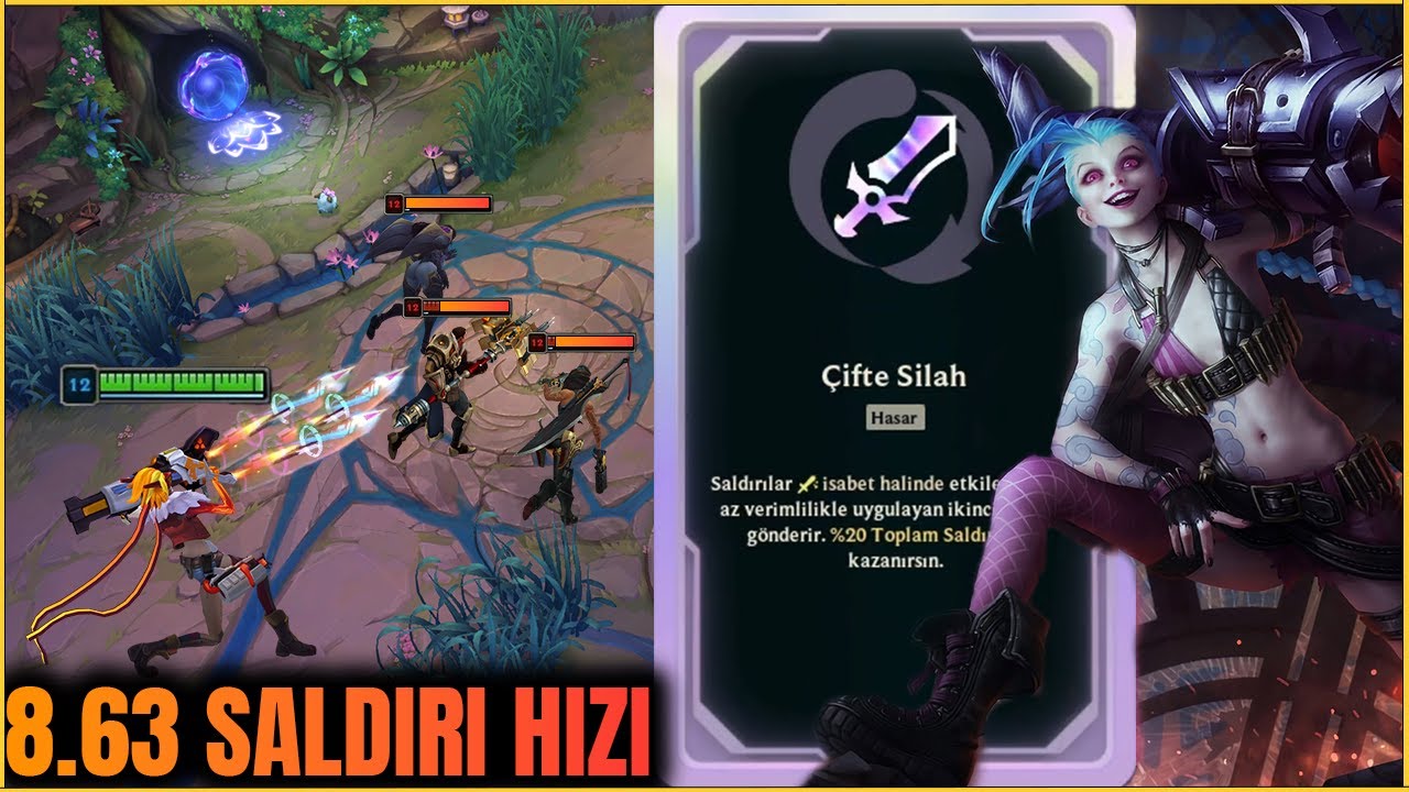 8.63 Saldırı Hızı Minigun Jinx Rakibi Baseden Çıkartmadık┃ARAM ŞAMATA