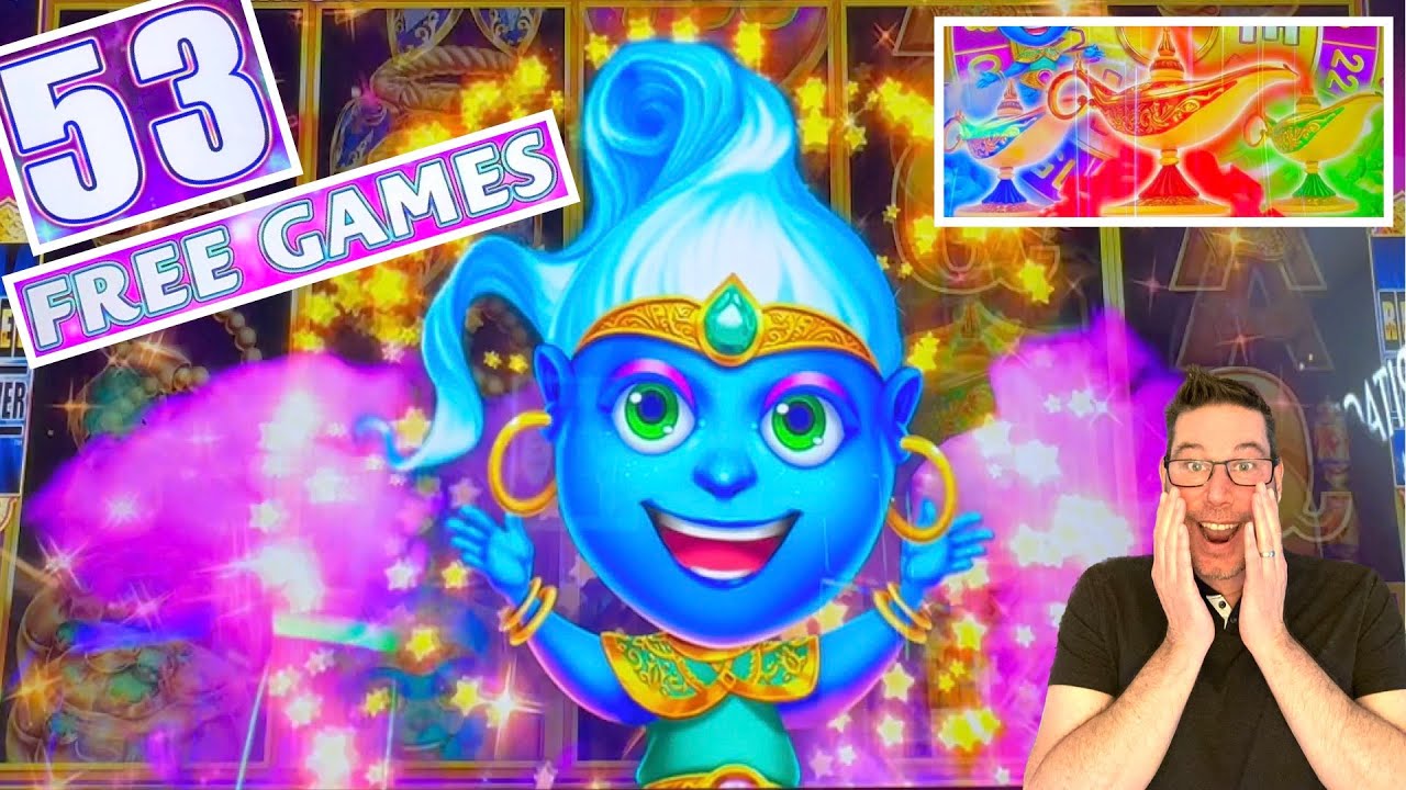 The most FREE SPINS I've EVER SEEN!!! Genies Magic Spins Jennys Jewels & Crazy Rich Asians 💎🤪🎉