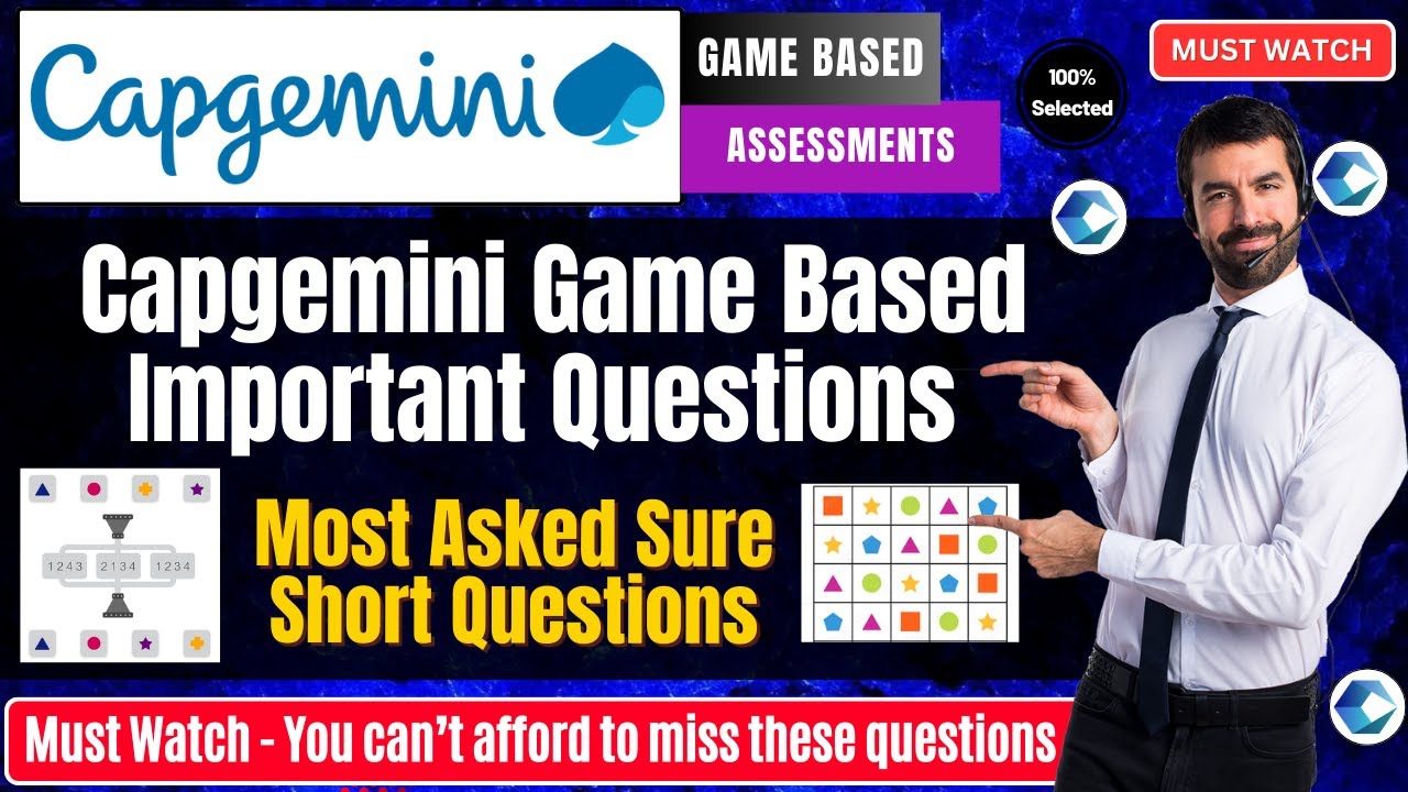 🔥Capgemini Exam Questions for 2025 Batch | Capgemini Game-Based Aptitude Questions with Answers