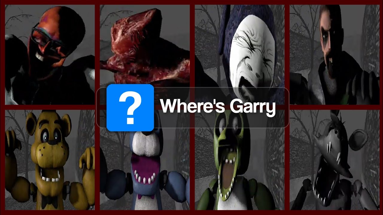 Where's Garry ALL JUMPSCARES (6.0)