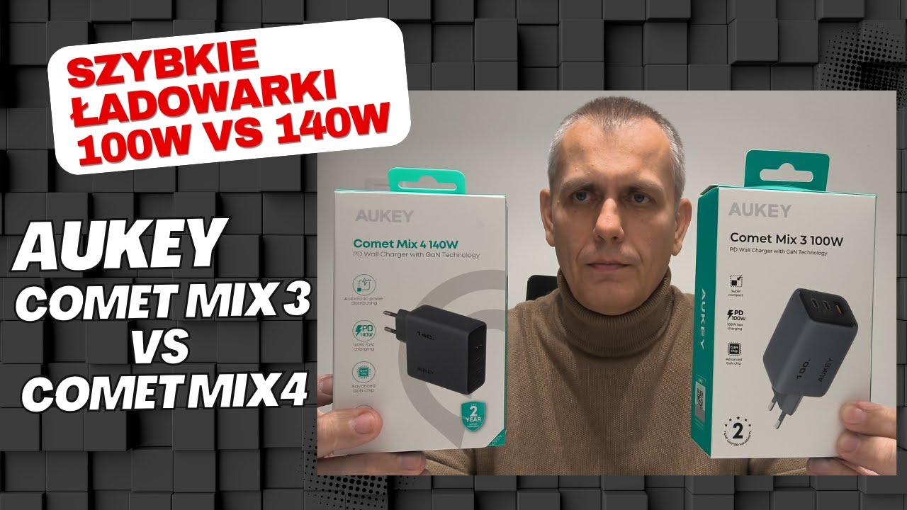 🔌 Aukey 100W vs 140W GaN &ndash; Najlepsza ładowarka podr&oacute;żna? ⚡ Test, recenzja i por&oacute;wnanie!