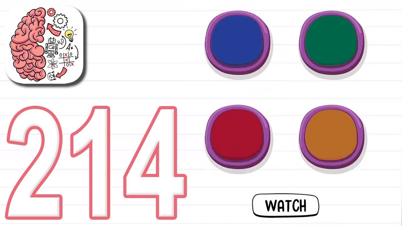 Brain Test Level 214 Walkthrough