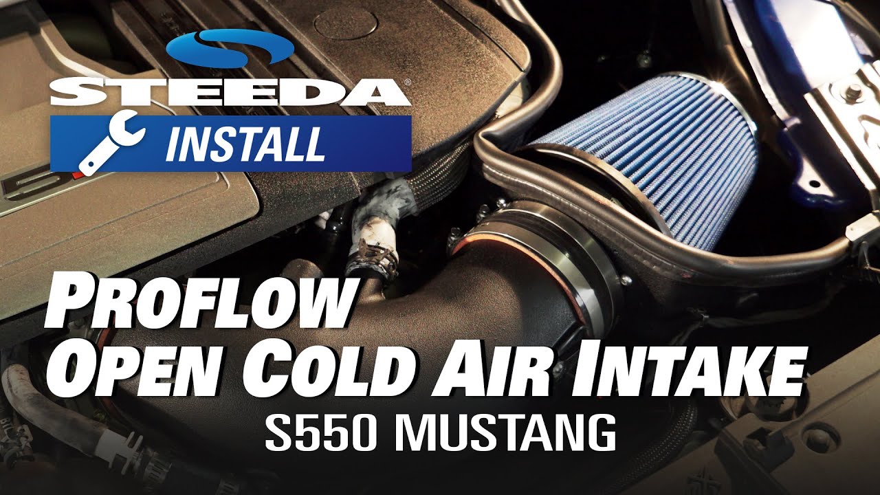 Steeda Mustang GT ProFlow Open Cold Air Intake Installation  555 3228
