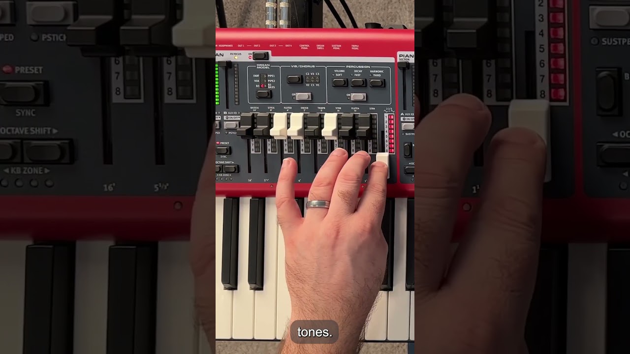Verwenden der Orgel-Zugriegel auf dem Nord Stage 4 🎶 #nordstage4 #nordkeyboards #dsoundman