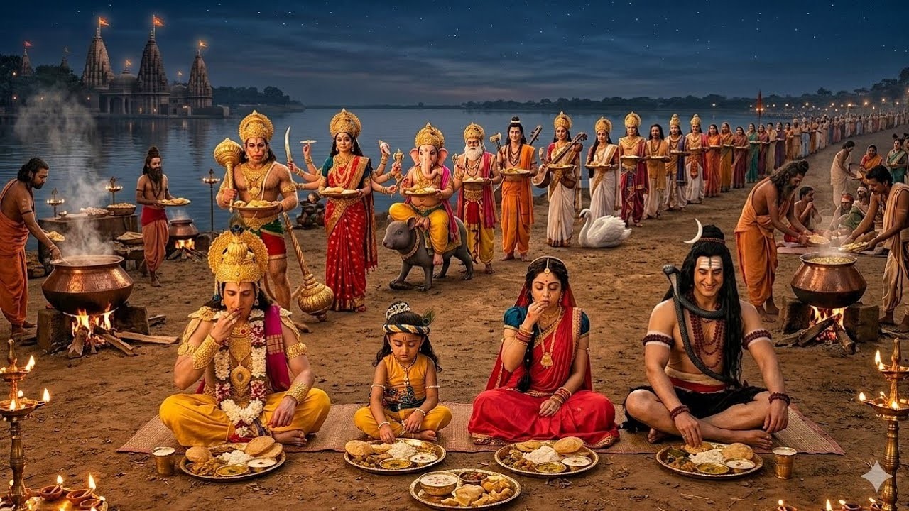 जब महादेव,विष्णु जी और बाल कृष्ण साथ बैठकर भंडारा खाने लगे | यशोमती मईया के नंदलाला | Krishan Leela