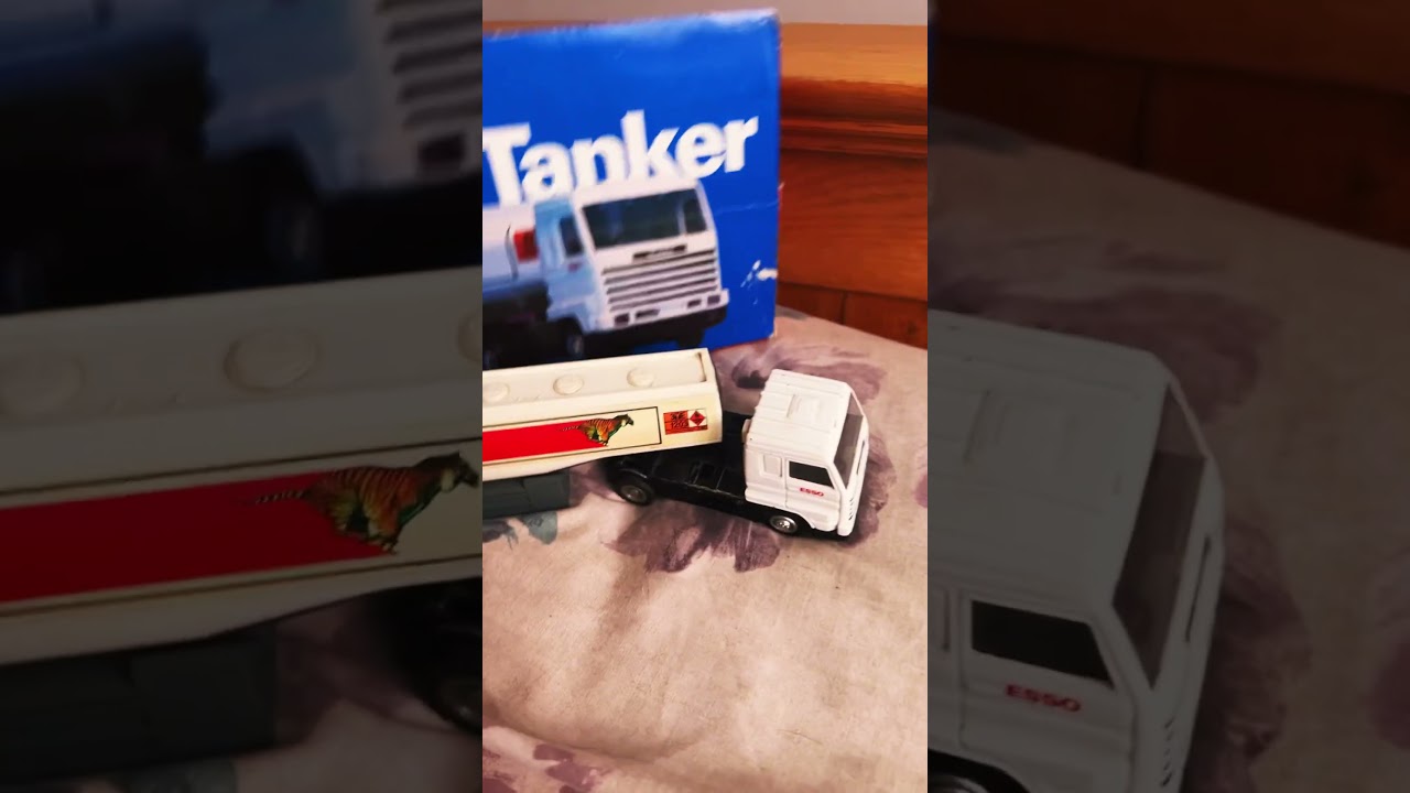 80s model Scania esso fuel truck