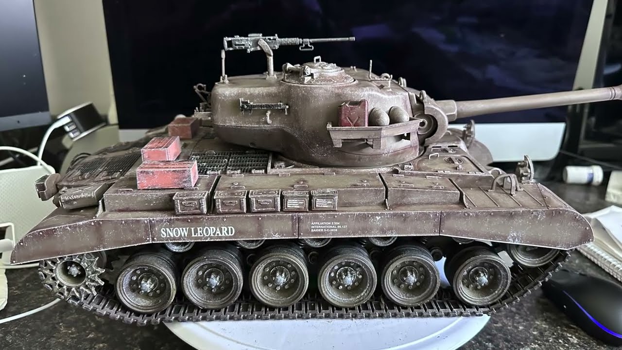 HENG LONG 1/16 RC U.S. M26 PERSHING TANK - WEATHERING