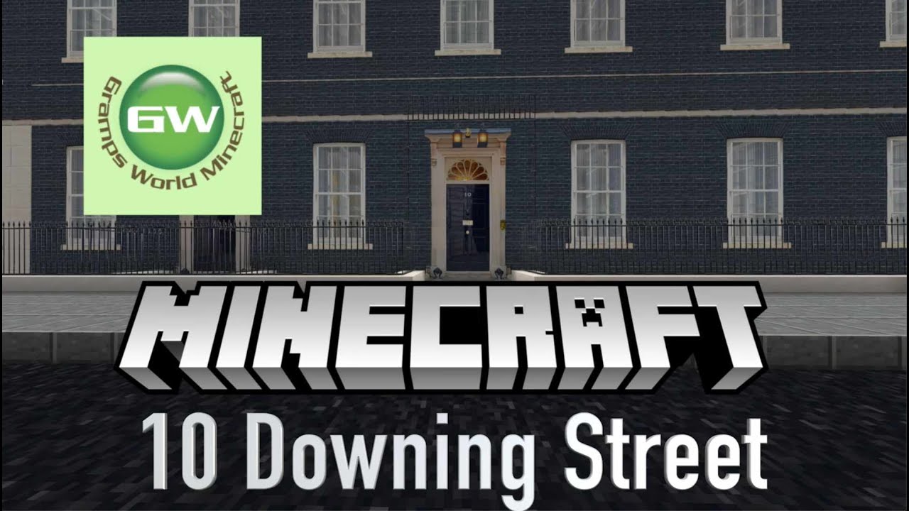 10 Downing Street Built by Gramps in Mine Craft