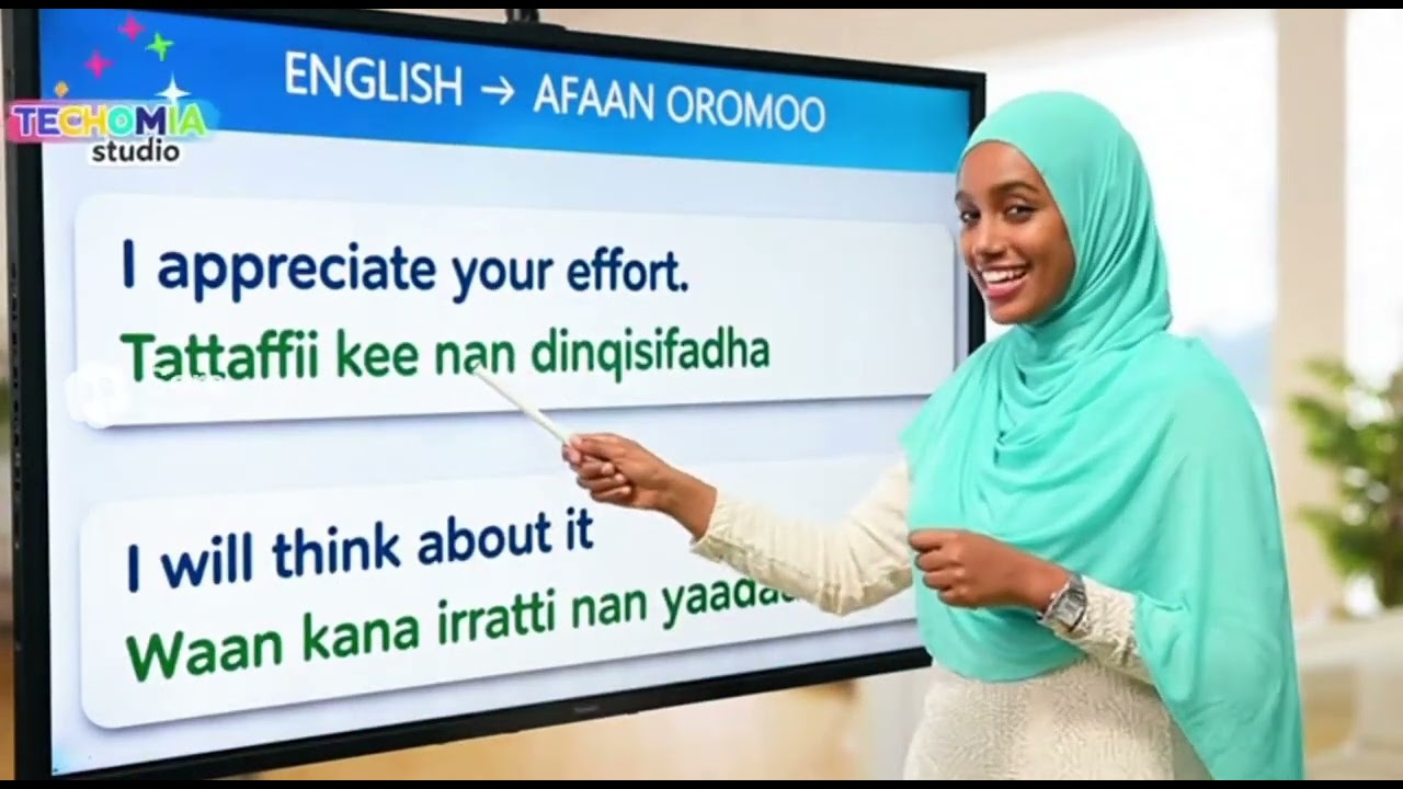 Afaan Ingiliffaa baradhaa/learn english in afaan oromoo 