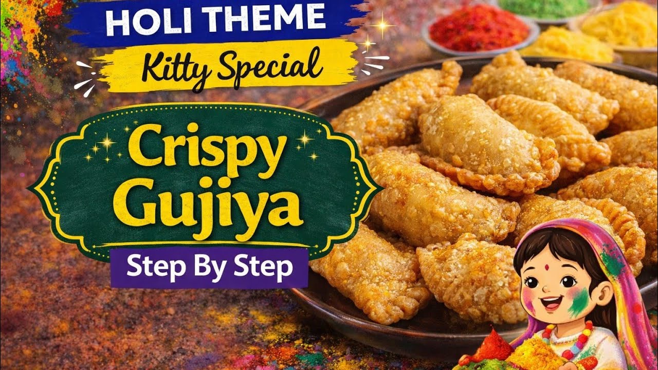 Holi Special Gujiya Recipe|Step-by-Step#holitheme#kittyparty#viral #viralvideo#shorts#youtubeshorts 