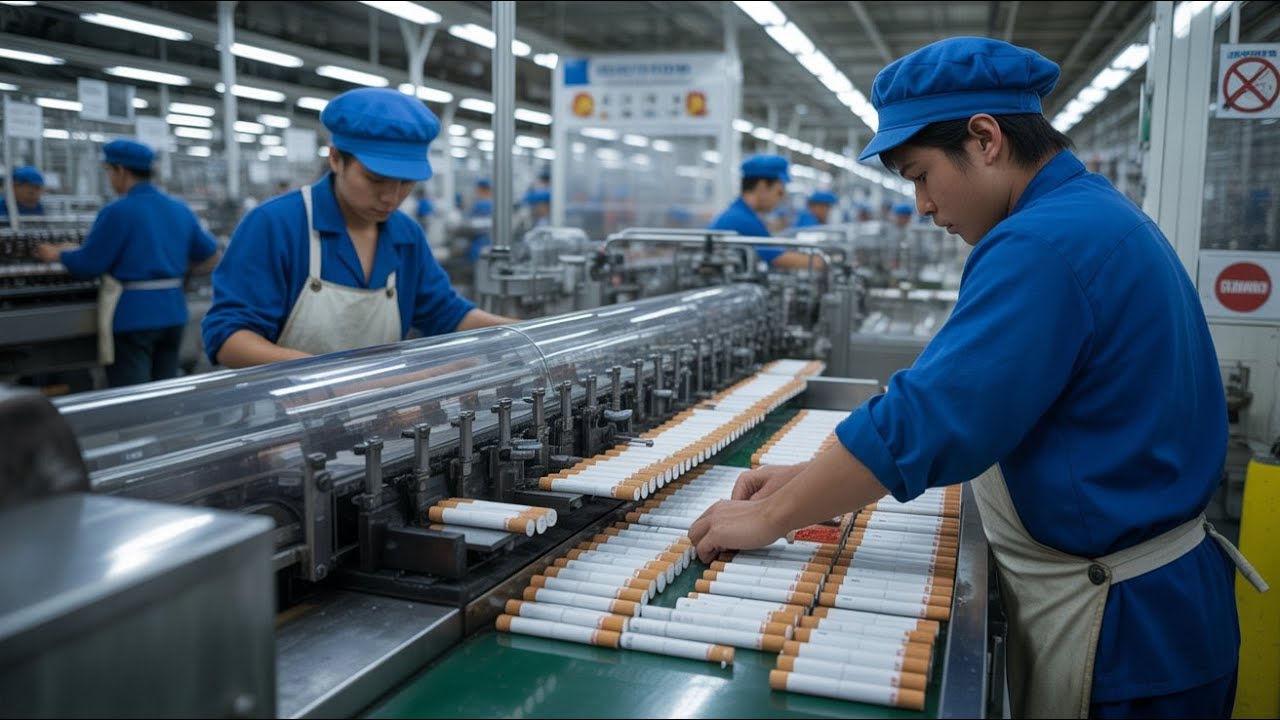 Inside the Cigarette Factory: How Billions Are Made Through Mass Production