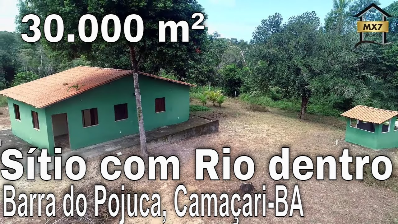 Barra do Pojuca - Sítio 30.000 m²  com Rio dentro