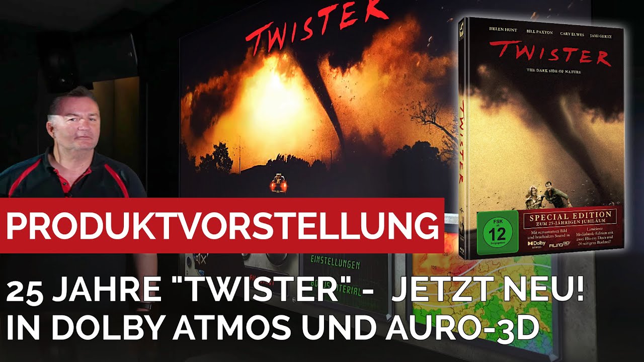 25 Jahre "Twister" - der Film. Jetzt in Dolby Atmos und Auro3D - Wir zeigen euch die Details.