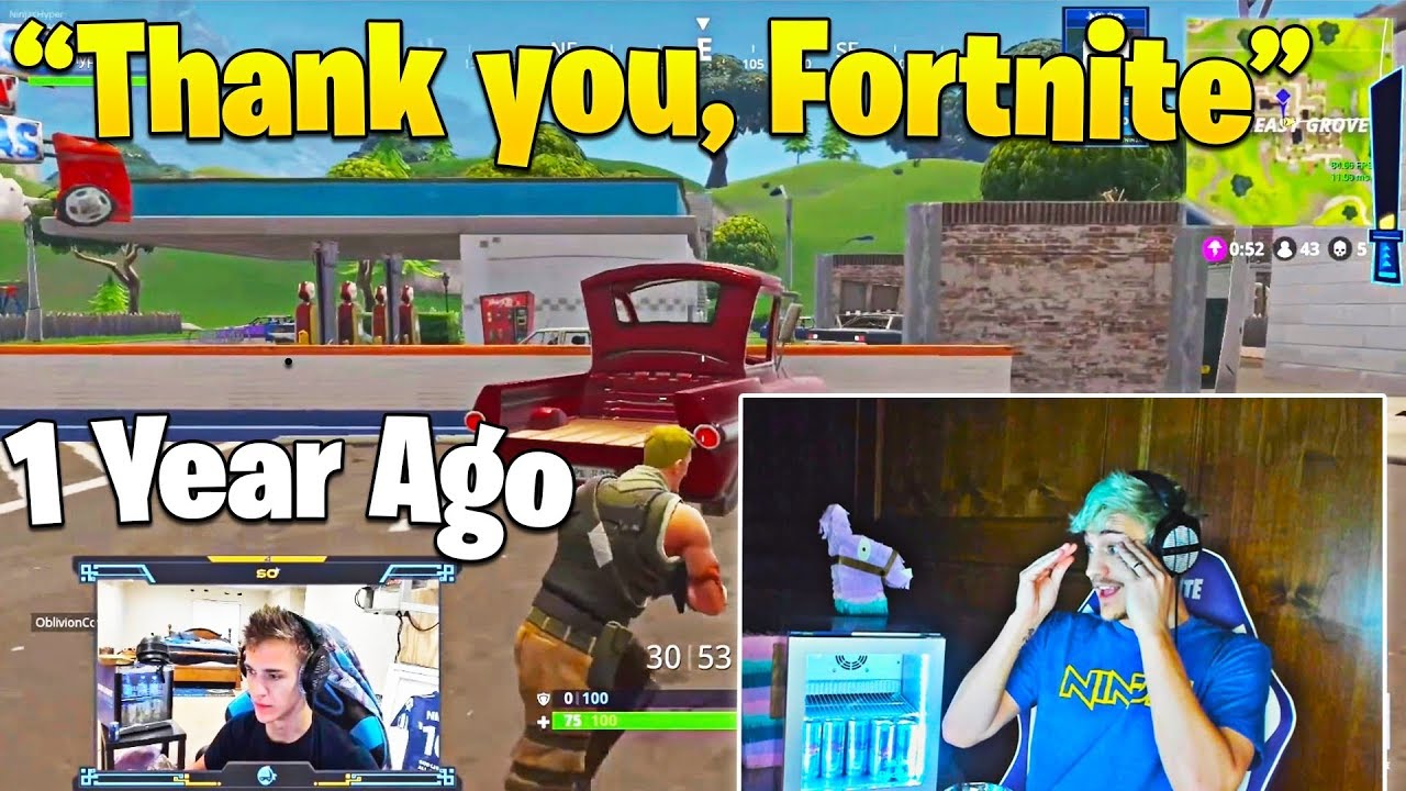 Ninja Gets Emotional when Reacting to His FIRST Game of Fortnite!