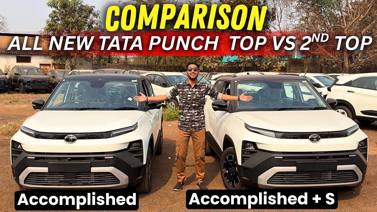 Tata Punch Facelift Comparison 2026 | Accomplished vs Accomplished+ S | Which One is Better?