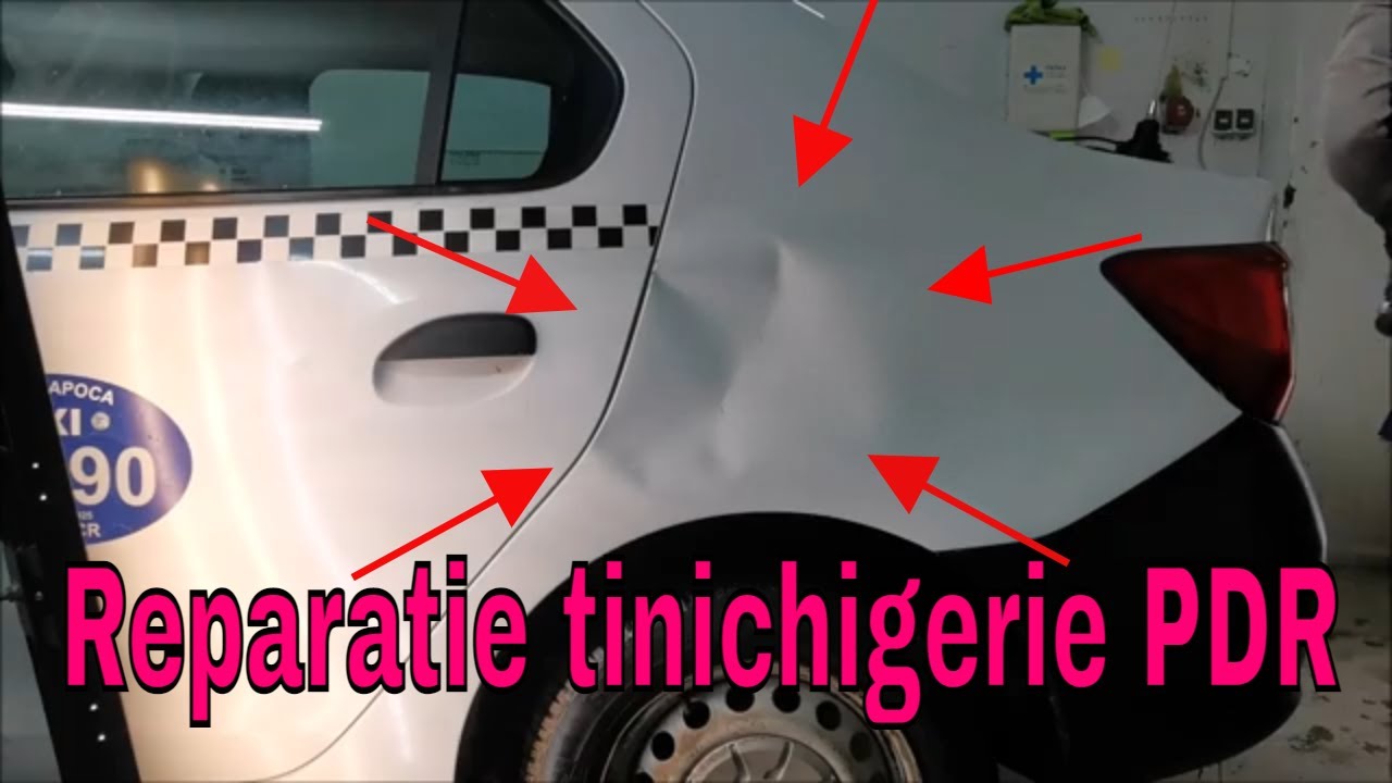 Indreptare tabla auto cu ventuze,tinichigerie PDR,curs PDR