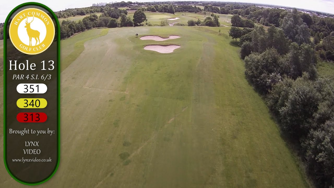 Hart Common Golf Club - hole 13 flyover