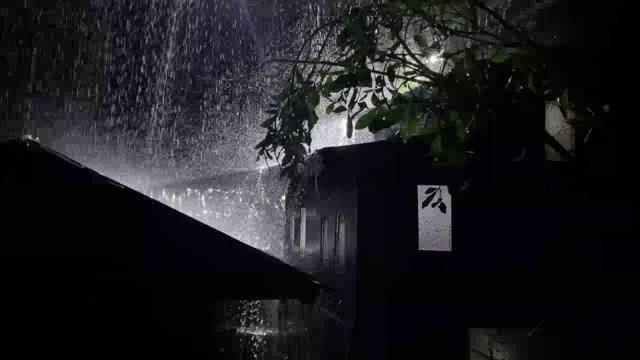 No Ads Heavy Rain Sounds on Tin Roof for Deep Sleep & Insomnia Relief
