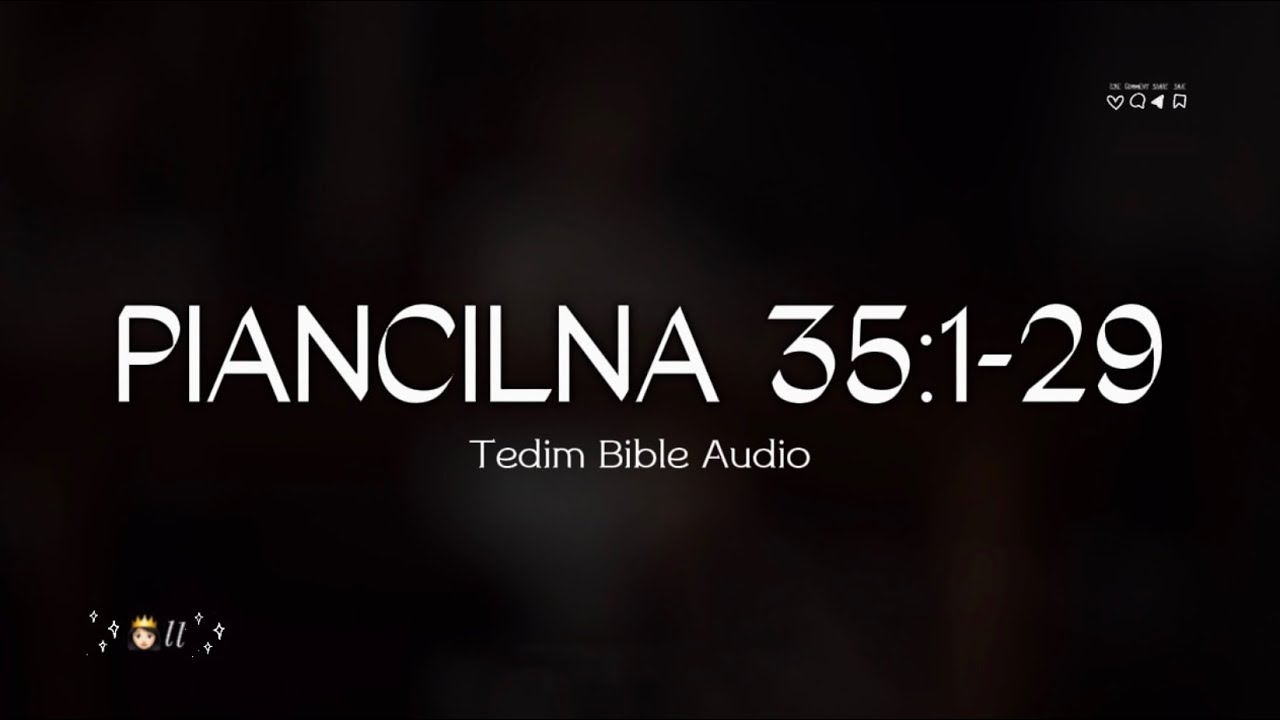 Piancilna 35:1-29 (Lai Siangtho Simna)
