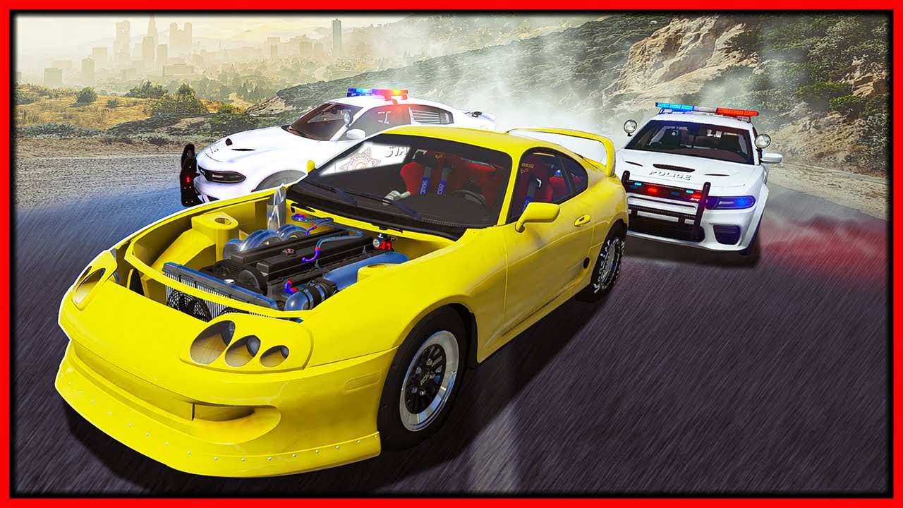 3000HP MONSTER Drag Supra Embarrasses Cops