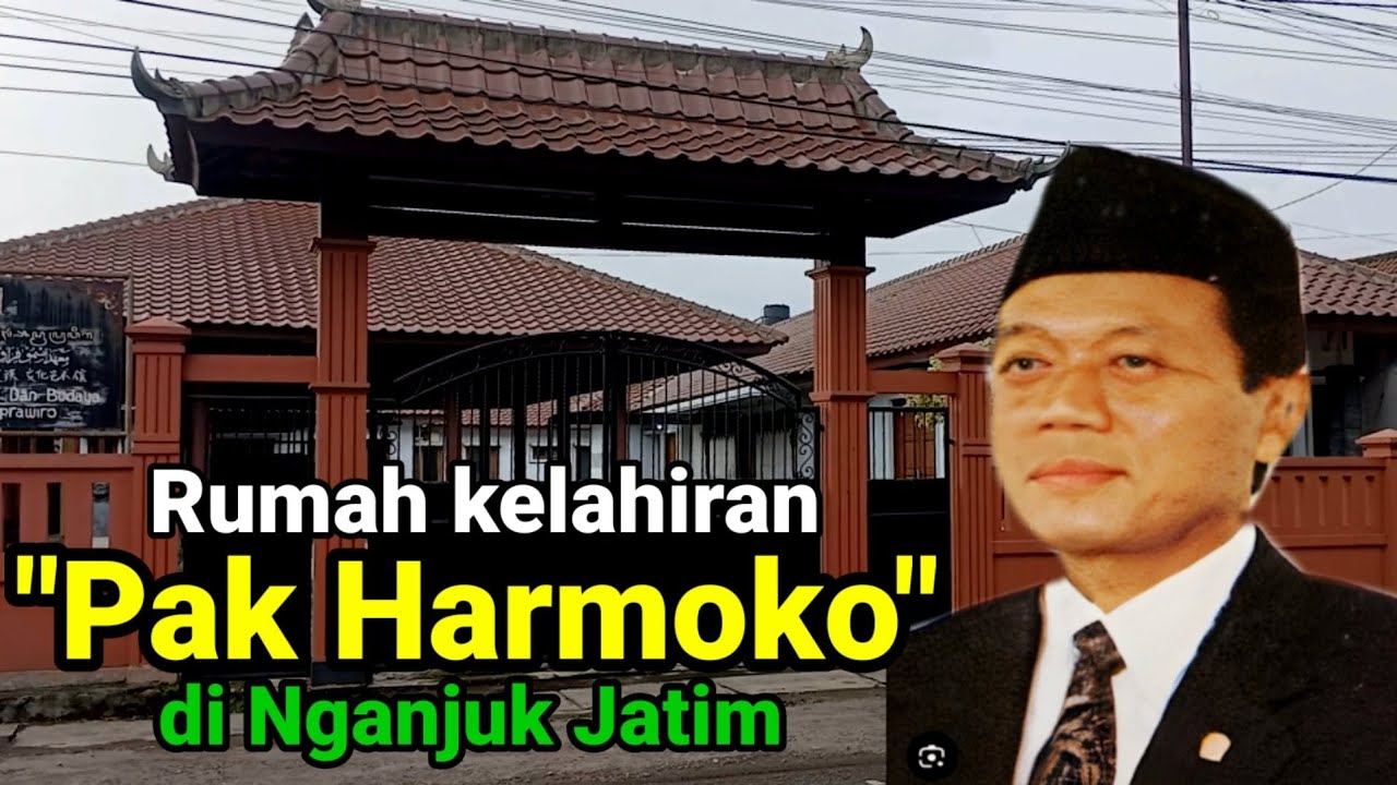 Rumah Kelahiran Pak Harmoko Menteri Era Orde baru Presiden Suharto di Pedesaan Nganjuk Jawa timur.